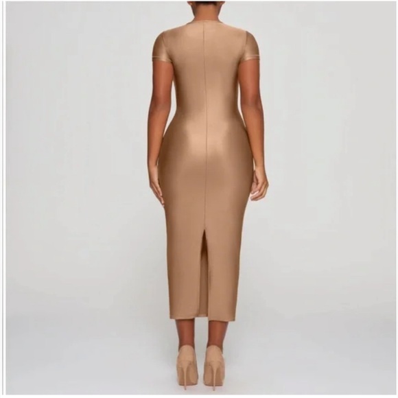 SKIMS Shine Jersey Long Dress in Sienna NWT 4x - Picture 5 of 11